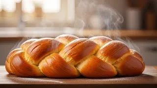 Miniature : Recette Facile 🍞 Brioche Tressée Aérée 🥐 Sans Pétrissage ! 🎉✨