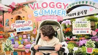 Miniature : VLOGGY SUMMER DAY27&28🌱Entre ​village Français & GRAND marché aux fleurs de Séoul​