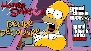 Miniature : Homer Simpson Délire et Découvre GTA V ONLINE Next-Gen PS4 (FR)