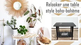 Miniature : Relooker une table en bois style boho bohème
