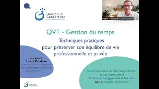 Miniature : Webinaire Qualité de Vie au Travail et Gestion du temps
