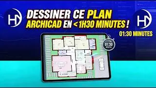 Miniature : plan Archicad en 1h30