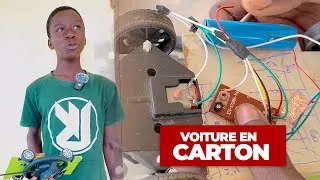 Miniature : Un élève fabrique une voiture en carton après nos cours de robotique | Innovation au Lycée Tové Rail
