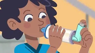 Miniature : Asthme Academy | Comment prendre son traitement : Spray + chambre d’inhalation à embout buccal