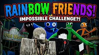 Miniature : Moi et Iwak jouons a Rainbow friends ensemble! 