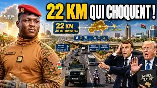 Miniature : Ibrahim Traoré : 22 km de routes révélés, la France choquée par Ouagadougou