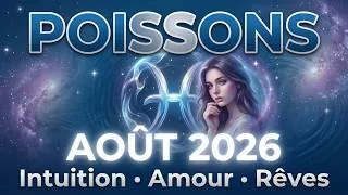 Miniature : Horoscope Poissons Août 2026 ♓ Intuition, Amour & Rêves #Horoscope #poissons