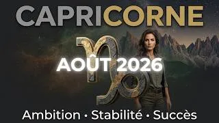 Miniature : Horoscope Capricorne Août 2026 ♑ Ambition, Stabilité & Succès #Horoscope #Capricorne