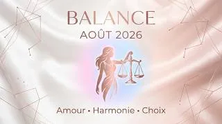 Miniature : Horoscope Balance Août 2026 ♎ Amour, Harmonie & Choix #Horoscope #Balance