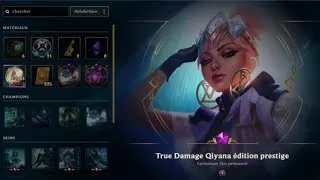 Miniature : Ouverture d'orbes & True Damage Qiyana édition prestige - League of Legends