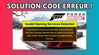 Miniature : Comment RÉPARER "INVALID GAMING SERVICES DETECTED" FORZA HORIZON 6 PC WINDOWS 11/10 ! CODE ERREUR !