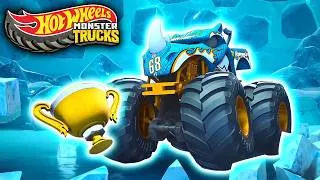 Miniature : ❄️ Briser la GLACE pour remporter le trophée ! | Hot Wheels Monster Trucks