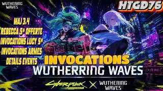 Miniature : WUTHERING WAVES X CYBERPUNK COLLAB INVOCATIONS LUCY 5* , REBECCA 5* OFFERTE , DETAILS EVENTS