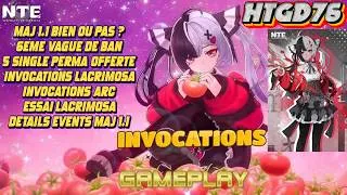 Miniature : NTE  MAJ 1.1 , INVOCATIONS LACRIMOSA , 5 SINGLE PERMA OFFERTE , 6EME VAGUE DE BAN  , DETAILS EVENTS