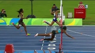 Miniature : L'incroyable plongeon qui offre le titre du 400 m à Shaunae Miller.