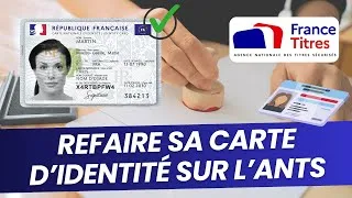 Miniature : Comment refaire sa carte d'identité sur le site de l'ANTS | Tutoriel complet France Titres