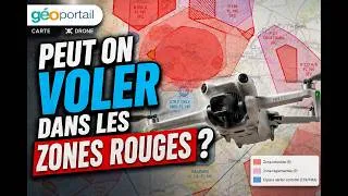 Miniature : Peut-on VOLER en DRONE dans les ZONES ROUGES GEOPORTAIL ?