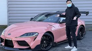 Miniature : Je récupère ma Supra en rose chez UJ Motors