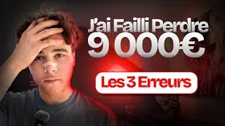 Miniature : Les 3 erreurs qui ont failli me faire perdre 9 000€ en affiliation à 15 ans