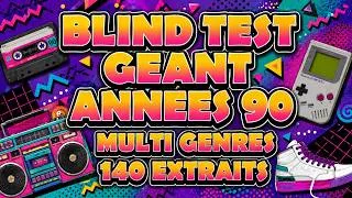Miniature : Blind test tout genre géant Années 90. 140 extraits (Film, Série, Pub, TV, Jeux Vidéo, Dessin animé)