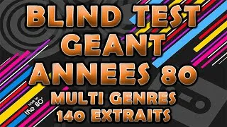 Miniature : Blind test tout genre géant Années 80. 140 extraits (Film, Série, Pub, TV, Jeux Vidéo, Dessin animé)