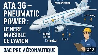 Miniature : ATA 36 – Pneumatic Power #ATA36 #PneumaticPower #Aéronautique #BacPro #MaintenanceAéronautique