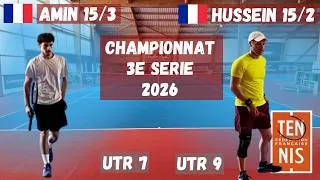 Miniature : Championnat de l'Espérance 2026 : Premier tour contre la jeunesse (93) - 15/2 vs 15/3 - UTR7 vs UTR9
