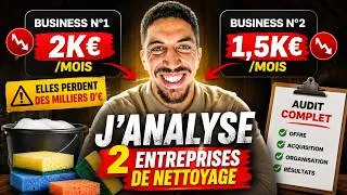 Miniature : J'analyse 2 entreprises de nettoyage (elles perdent des milliers d'€)