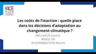 Miniature : Les coûts de l’inaction : quelle place dans les décisions d’adaptation au changement climatique ?