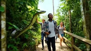 Miniature : Attaque de serpent en forêt équatoriale #ia #intelligenceartificielle #fyp #animals