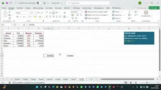 Miniature : Vidéo N°17 Les Affectations sur Excel