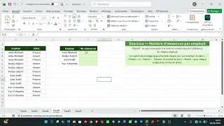 Miniature : TP : Comment déterminer le nombre d'absences par employé dans une structure