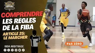 Miniature : Maîtrisez les règlements de la FIBA comme un pro! Article 25: Le Pas Zéro. 🏀 #formation #arbitrage