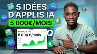 Miniature : 5 idées d'applis IA pour faire 5000€/mois en 2026