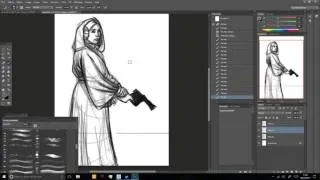 Miniature : Drawing Timelapse - "Princess" - Strathes
