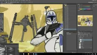 Miniature : [ALL DEVICES] Star Wars Drawing Timelapse - "No more allies" - Strathes