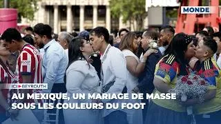 Miniature : Au Mexique, un mariage de masse sous les couleurs du foot