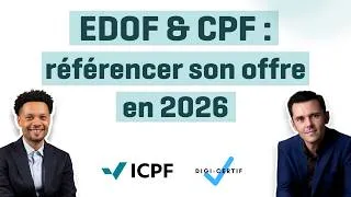 Miniature : EDOF & CPF : référencer son offre en 2026