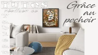 Miniature : Réalisation118 Tableau Lion