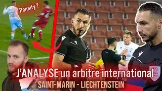 Miniature : Je REAGIS à un ARBITRE INTERNATIONAL FRANÇAIS (M. PIGNARD) lors de Saint-Marin vs Liechtenstein UEFA