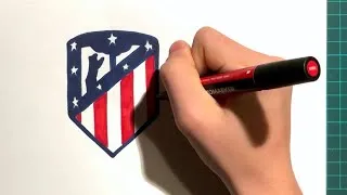 Miniature : Comment dessiner le logo de l’Atletico Madrid étape par étape - Tutoriel Français