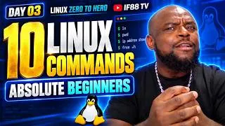 Miniature : 10 Linux Commands for Absolute Beginners  Day 03