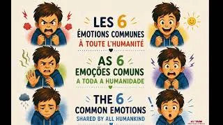 Miniature : Les 6 émotions fondamentales:  la joie, la tristesse, la colère, la peur, le dégoût et la surprise.