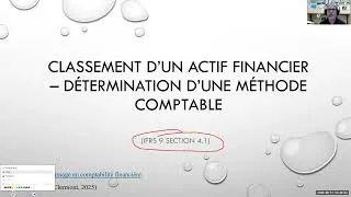 Miniature : Classement d'un actif financier   IFRS