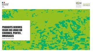 Miniature : Atelier Produits dérivés du LiDAR HD (Courbes de niveaux, pentes, ombrages) - jeudi 16 avril 2026