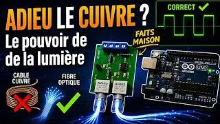 Miniature : Adieu les parasites ! Créer une liaison Fibre Optique pour Arduino (Test réel)