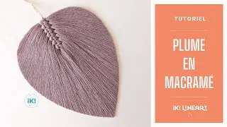Miniature : Tutoriel comment faire une feuille ou une plume en macramé rigide + rigidifiant macramé