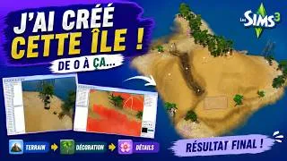 Miniature : J'ai créé une ÎLE DÉSERTE sur Les Sims 3 🌴 (Create A World)