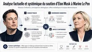 Miniature : Analyse factuelle et systémique du soutien d'Elon Musk à Marine Le Pen
