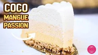 Miniature : L'entremets exotique : coco, mangue passion ! 🥥🥭❤️‍🔥